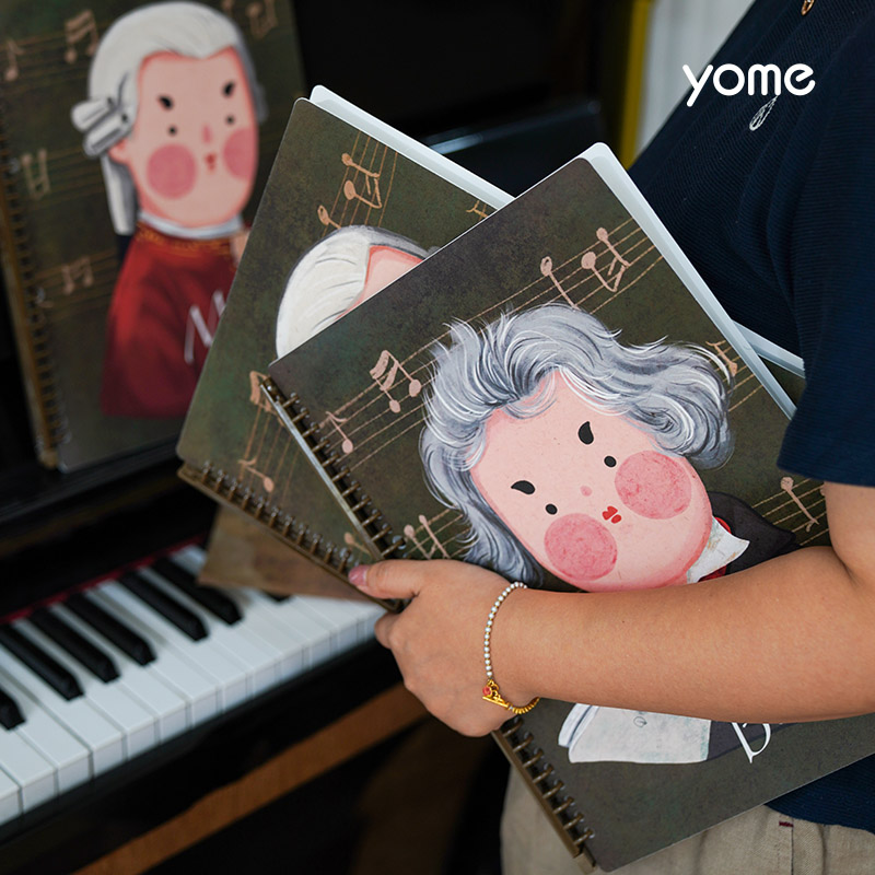 钢琴乐谱夹a4活页谱夹子音乐家钢琴专用琴谱夹不反光可修改曲谱夹