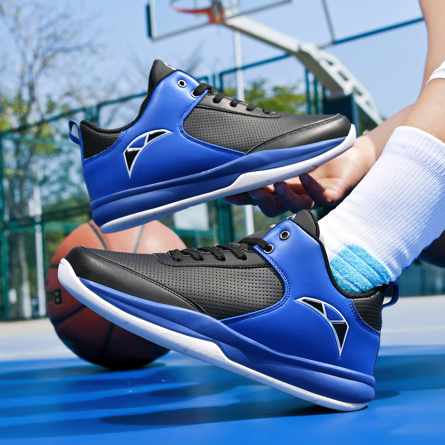 夏季正品专业实战篮球鞋男高帮透气减震防滑耐磨运动鞋青少年超轻