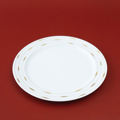 #23155 德国产 Rosenthal 1990s 白瓷金彩现代 甜点 蛋糕碟 餐碟