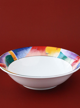 #23138 1990s 日本产 东京 SANGO 康定斯基 现代抽象 小钵 沙拉碗