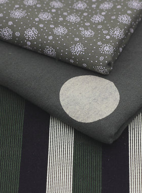 军绿色系小样布组 牛油果绿 橄榄绿面料模型课布料手工样品包邮