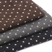 咖啡色灰黑色纱卡波点布料 复古点点手工布艺娃衣DIY设计师面料