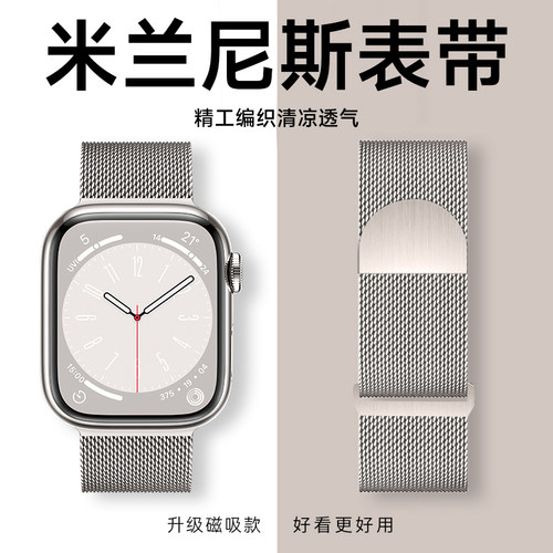 【德国精钢】适用iWatch米兰表带
