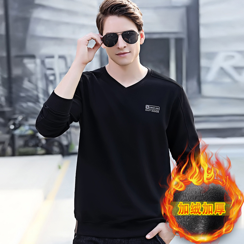 高棉男士长袖V领卫衣品质保证