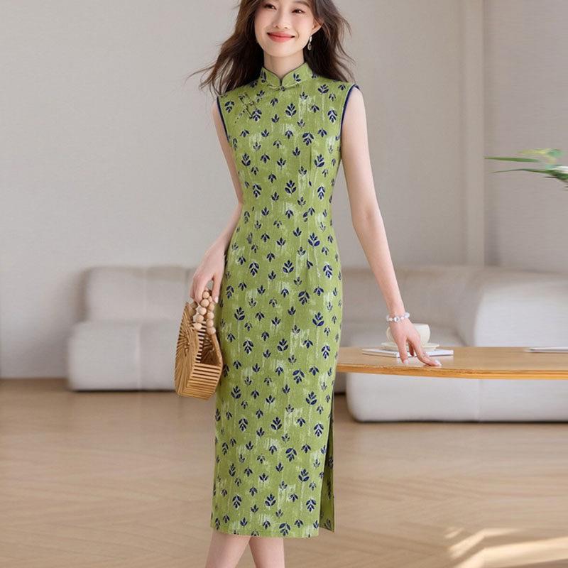 杭州高端真丝旗袍裙子女