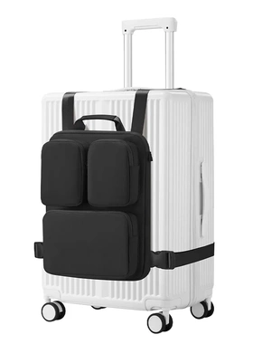 两件套电脑手提包行李箱挂包登机箱扩容收纳包轻便双肩包马甲背包