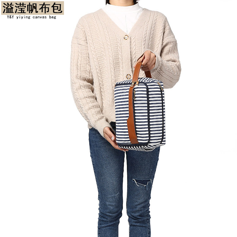 欧美时尚化妆包小包女士洗漱包防水多功能帆布手拿袋手机袋亚马逊