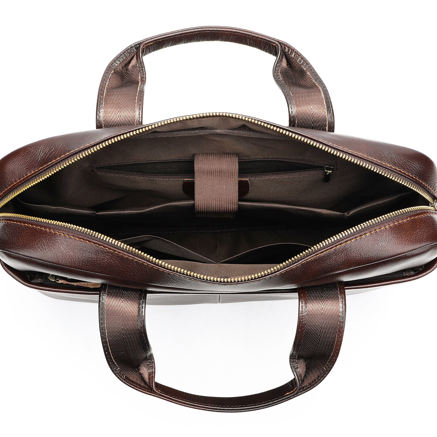 2026新款欧美跨境男士包包 真皮手提包男款头层牛皮公文包14寸