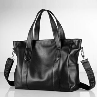 公文包头层牛皮托特包时尚 真皮男包休闲大容量男式 新款 2026新款