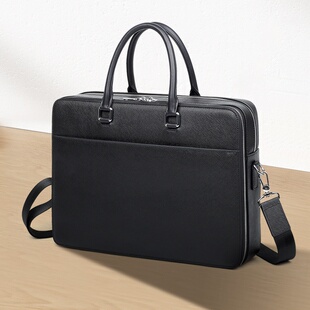 2026新款 公文包大容量牛皮电脑包多功能 真皮男包大容量商务男式