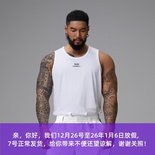 运动休闲 巡ZIRCUIT 刺绣工艺 260克纯棉 宽松背心 原创