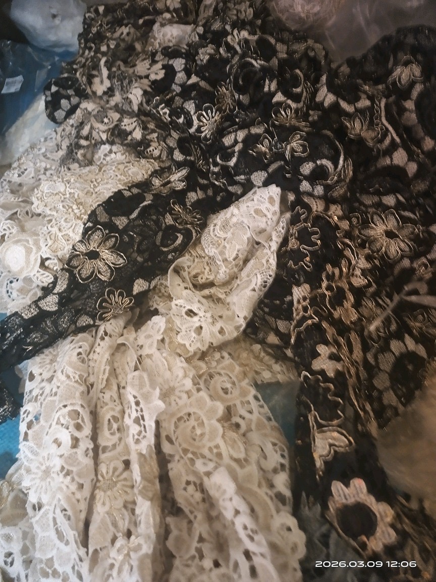 宽水溶镂空金绣花边 服装服饰布艺装饰diy辅料称斤一斤