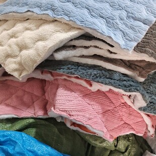 双面夹棉丝绵绒布料珊瑚法兰棉绒垫子拖鞋保暖衣宠物炕罩称重一斤