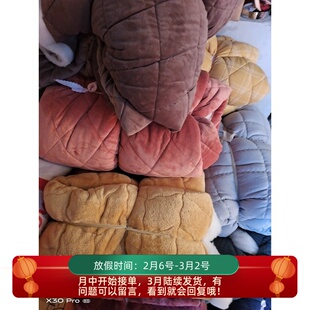 D349双面夹棉绒布料珊瑚绒法兰绒棉绒垫子保暖衣裤宠物称重一斤