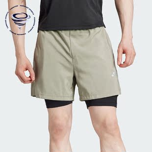 GYM 运动健身短裤 S男士 IR8598 2IN1 正品