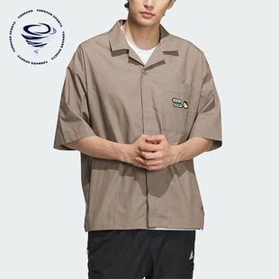 衬衫 Adidas 男子运动休闲短袖 夏季 IA8099 阿迪达斯正品