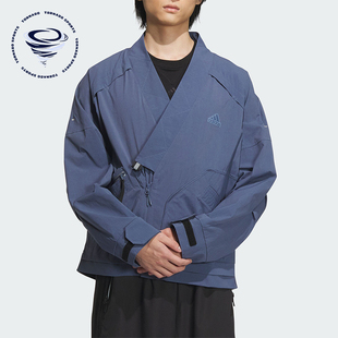 新款 Adidas 阿迪达斯正品 2023秋季 宽松V领夹克外套IM9069 男士
