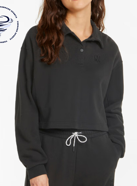 Puma/彪马正品新款女士柔软宽松休闲运动套头衫533424-01