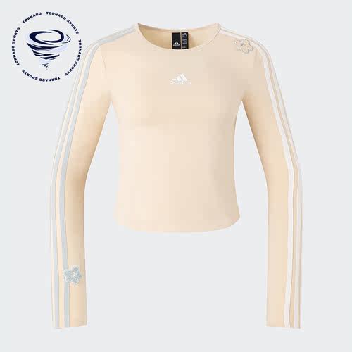 Adidas/阿迪达斯正品新款时尚女子时尚简约休闲长袖T恤IX5645