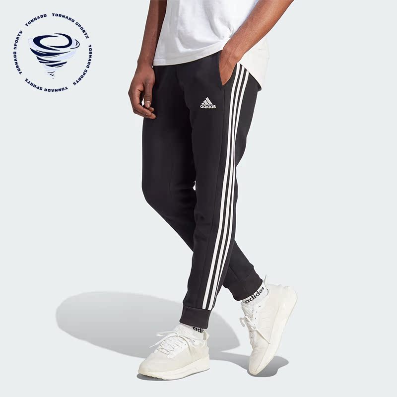 Adidas/阿迪达斯正品冬季新款男子针织加绒运动长裤IB4030