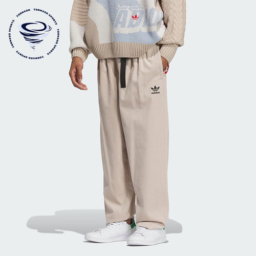 Adidas/阿迪达斯正品三叶草男子灯芯绒时尚休闲运动长裤IN0992