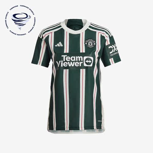 Adidas/阿迪达斯正品曼联客场球迷版男子短袖足球球衣HR3675