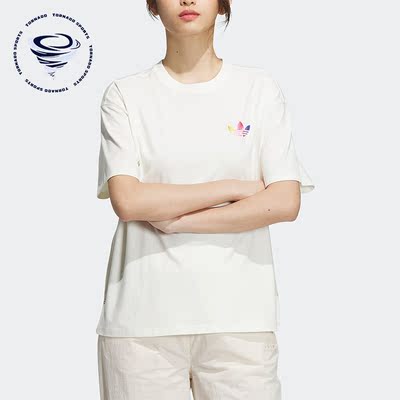 Adidas/阿迪达斯正品三叶草夏季女子休闲运动短袖T恤IK8628