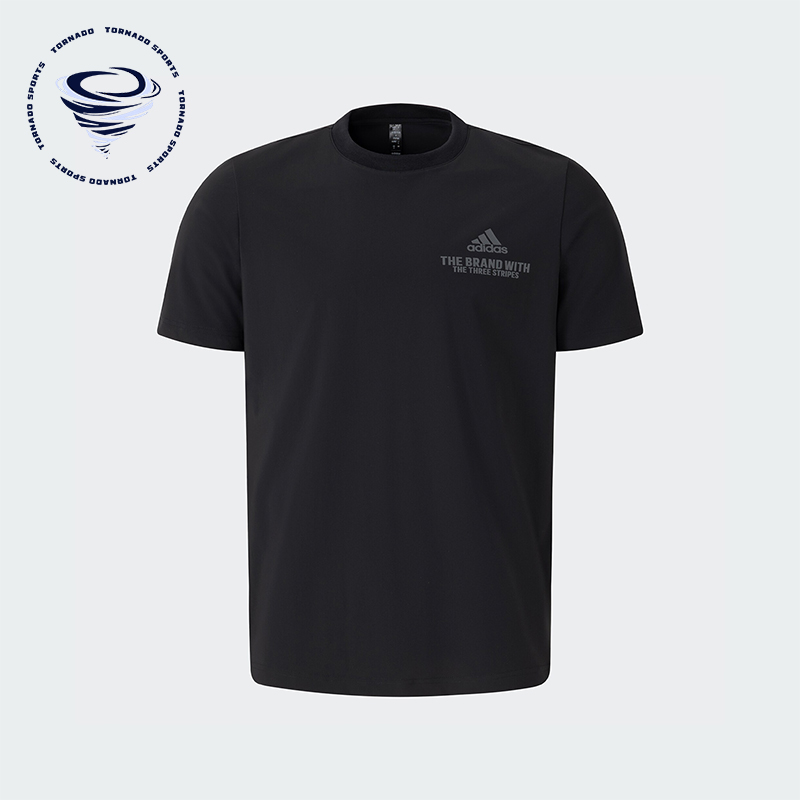 阿迪达斯男士运动休闲短袖T恤