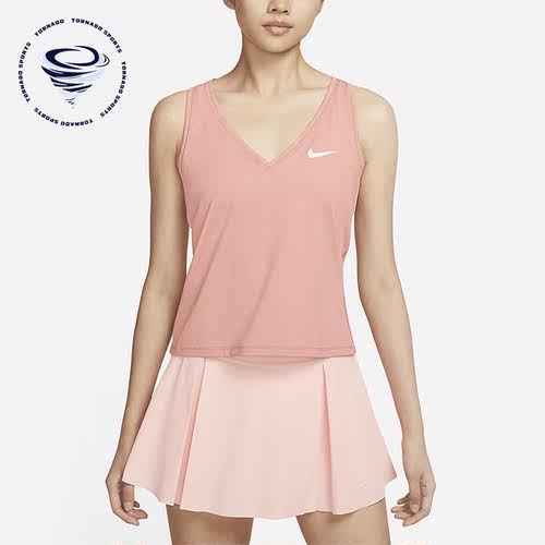 Nike/耐克正品夏季新款女子运动透气V领无袖背心CV4785-618