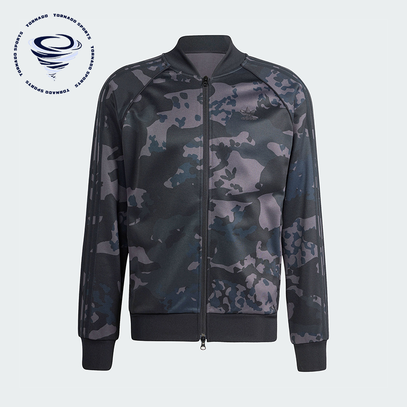 阿迪达斯男士印花运动夹克