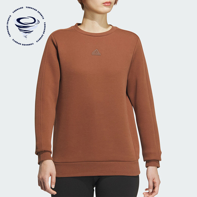 阿迪达斯女士休闲卫衣套头衫