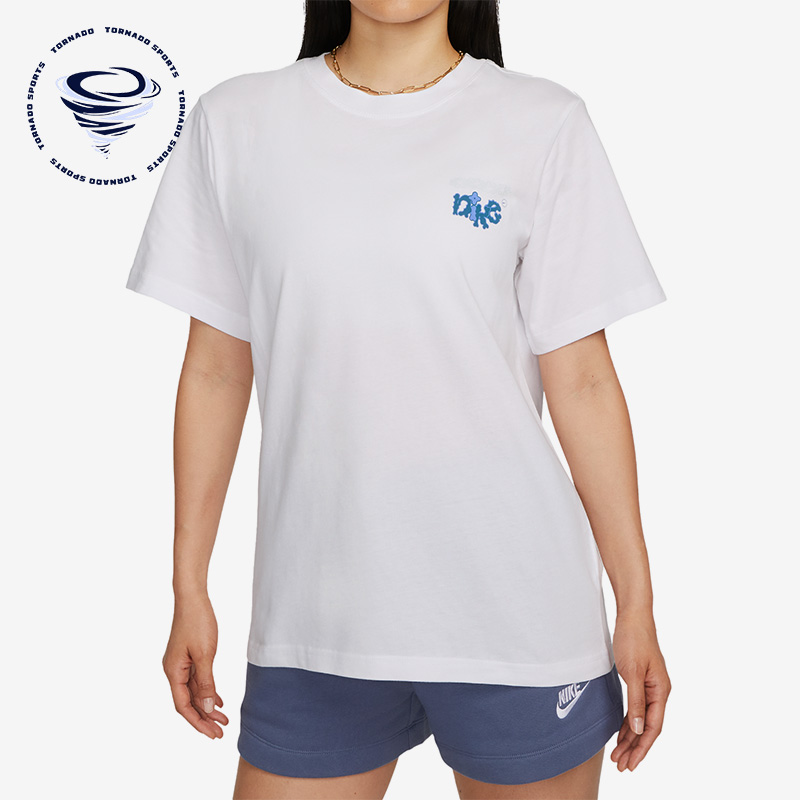 Nike/耐克正品新款女子运动时尚健身简约圆领短袖FD2550-100
