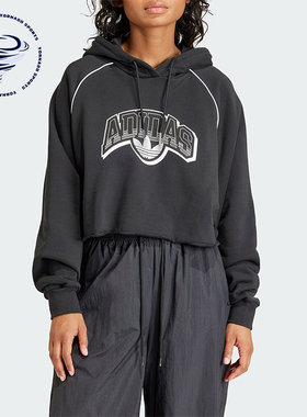 Adidas/阿迪达斯正品三叶草女士时尚运动连帽宽松卫衣IT9772