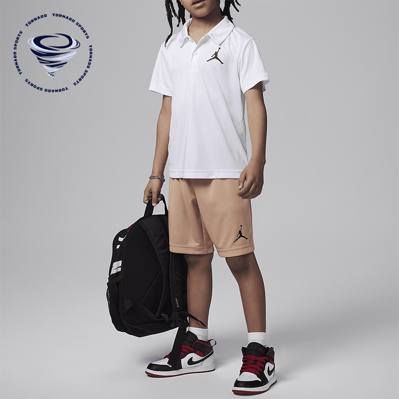 Nike/耐克小童翻领T恤短裤套装