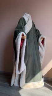 加厚冬款明制交领汉服 短绒大氅氅衣男女cp款大袖汉服定制