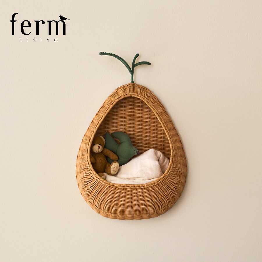 丹麦fermLIVING壁挂收纳篮