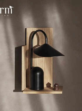 现货 丹麦ferm LIVING Stagger Shelf木质搁板置物架 书架陈列架