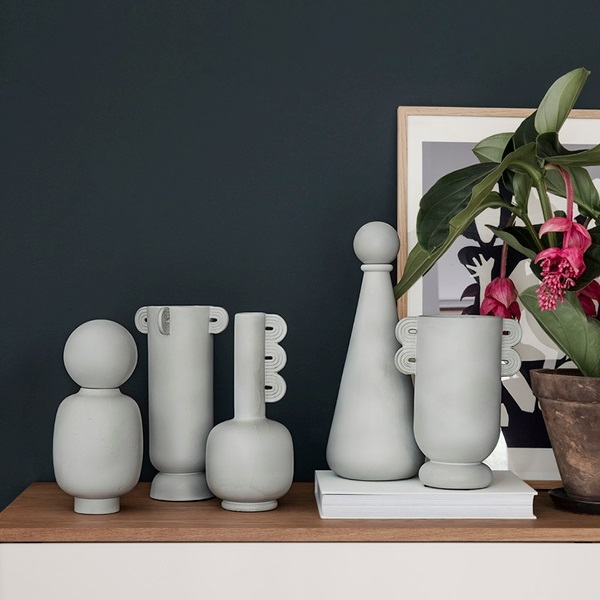 复古花瓶fermliving北欧陶瓷客厅