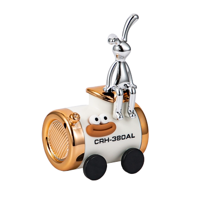 轻奢牙签筒高颜值飞机火车客厅茶几创意装饰品摆件桌面牙签收纳盒