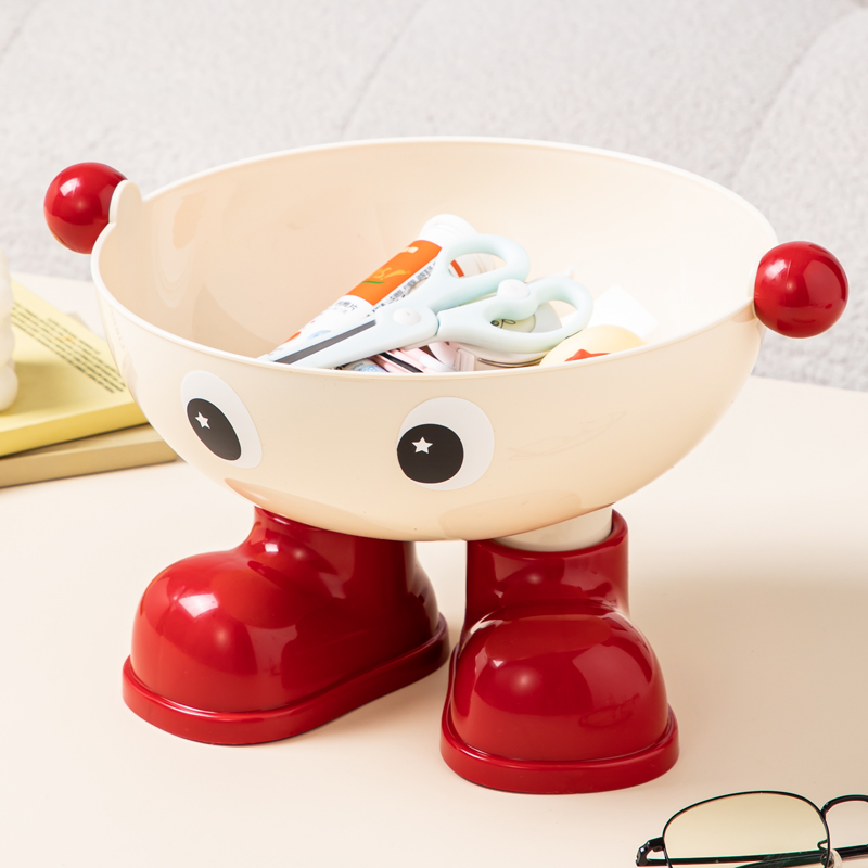 ins桌面收纳筐进门玄关钥匙收纳化妆品面膜杂物筐创意客厅置物盒