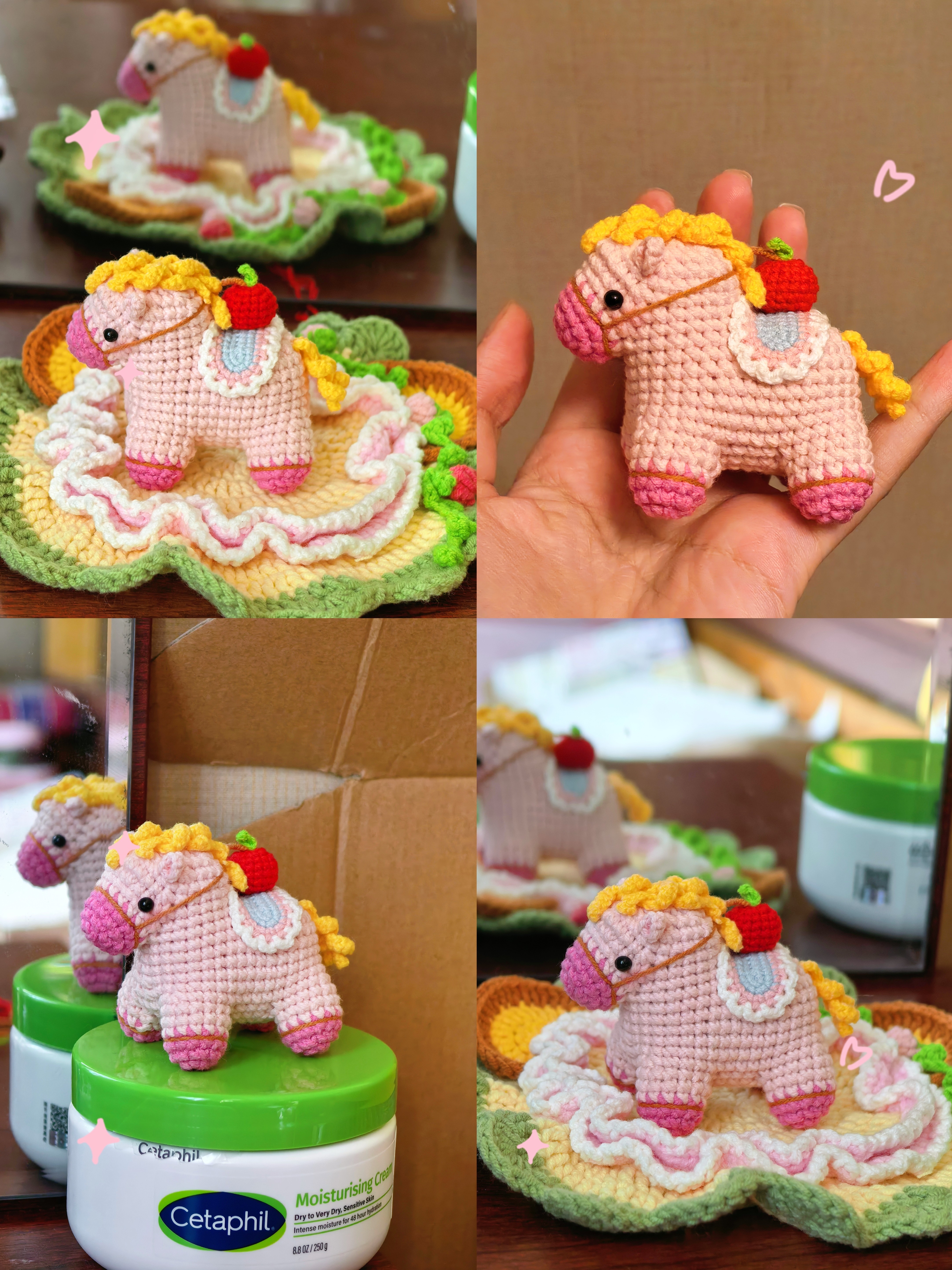 【成品】手工编织毛线钩织小马本命年玩偶摆件 车挂 钥匙扣 包挂,服饰配件/皮带/帽子/围巾,DIY编织材料包,淘宝优惠券,粉丝福利购,淘宝优惠卷