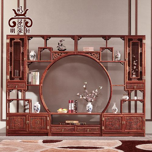 红木家具博古架多宝阁中式实木