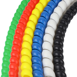 螺旋管挖掘机液压油管洗车机水管防磨装饰加厚电线缆缠绕保护胶套