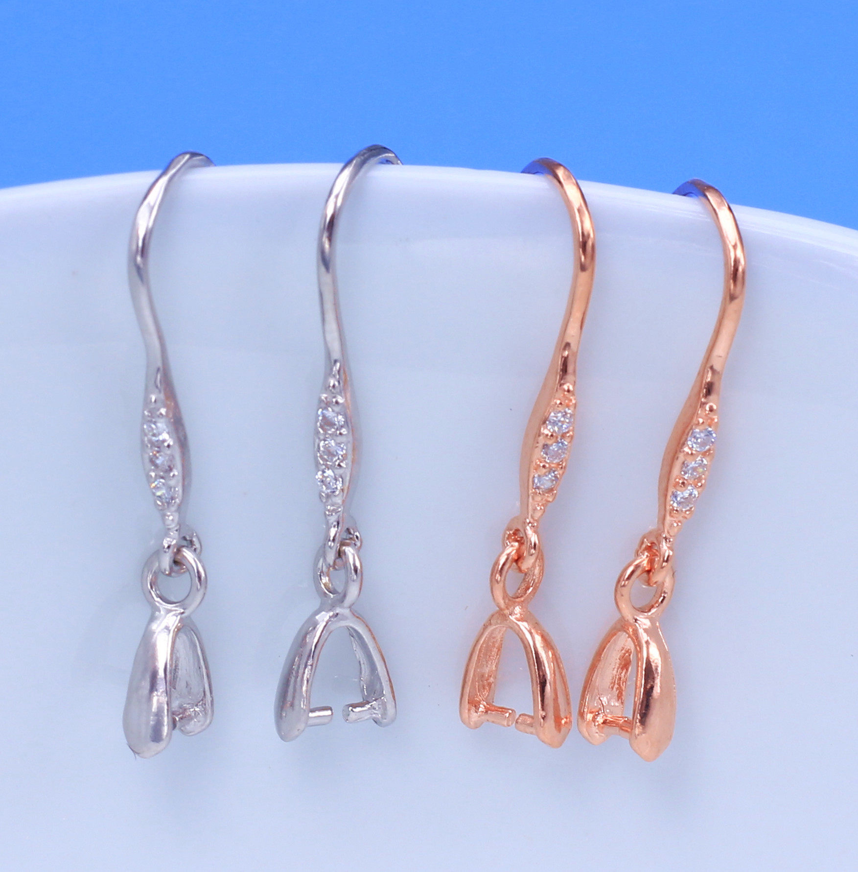 S925纯银镀金耳环空托耳勾夹扣 镶嵌珍珠蜜蜡耳环托耳饰耳环托m14,饰品/流行首饰/时尚饰品新,耳环,淘宝优惠券,粉丝福利购,淘宝优惠卷