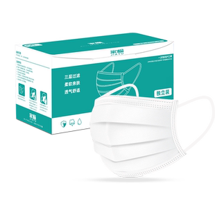 新款白色一次性口罩三层个性女神男潮时尚防风透气舒适单独立包装