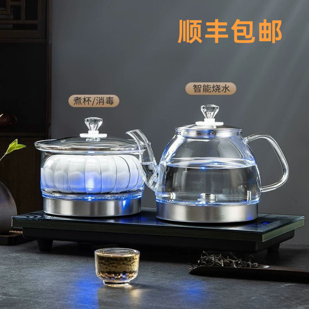 伊丽全自动底部上水电热烧水壶茶台嵌入式茶桌一体泡茶电磁炉专用
