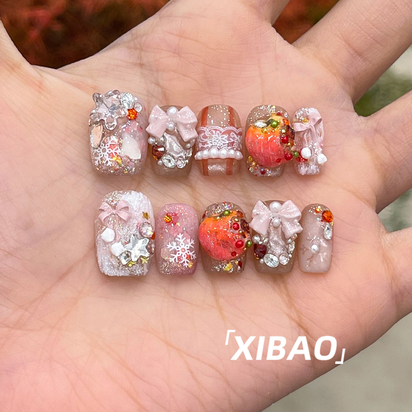 重工穿戴甲轻奢高级感短款指甲贴片2026新款秋冬手工绝美穿戴美甲,彩妆/香水/美妆工具,穿戴甲/甲片,淘宝优惠券,粉丝福利购,淘宝优惠卷