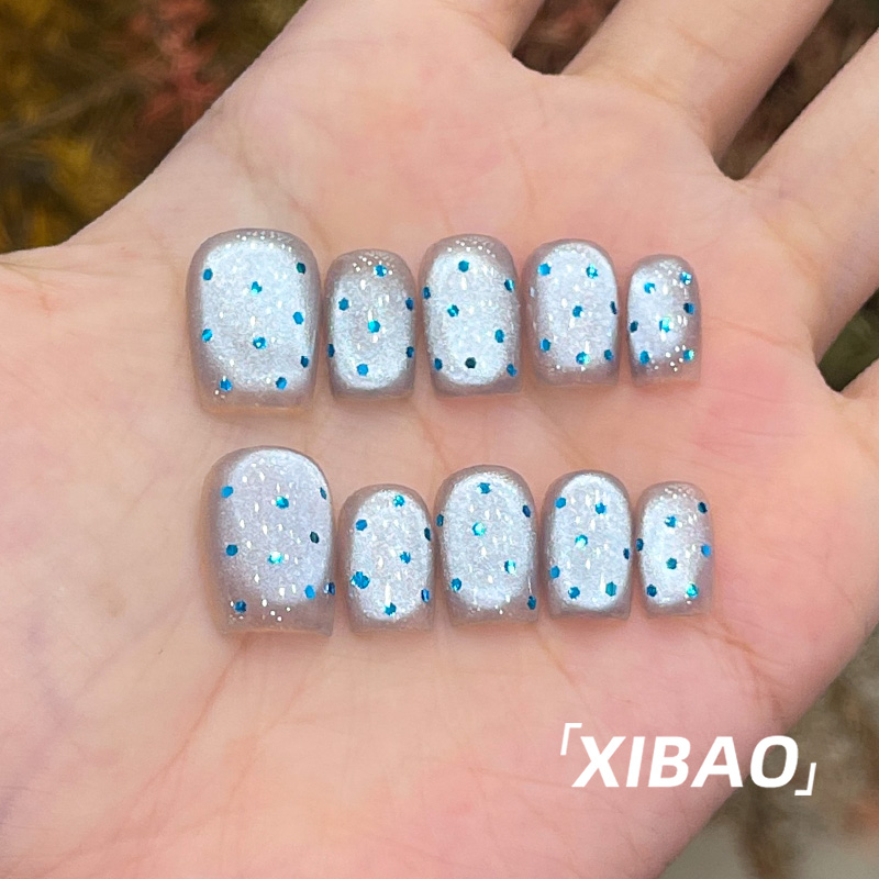 高质量穿戴甲2025新款高级感绝美穿戴美甲纯手工定制爆款指甲贴片