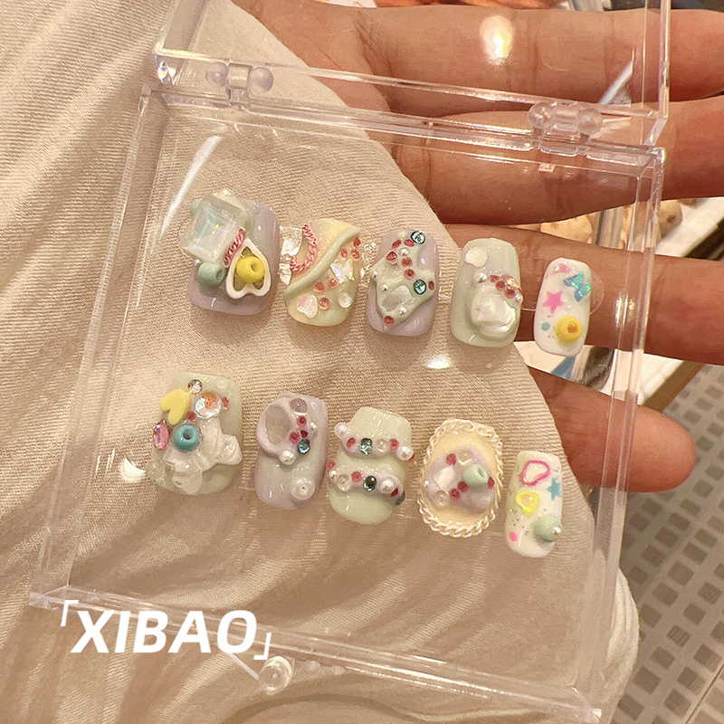 【现货24小时内发】手工爆款美甲