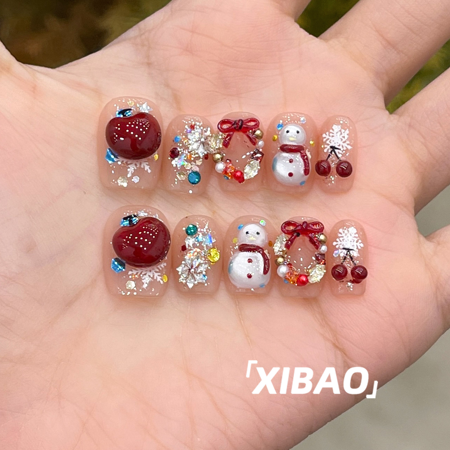 纯手工不掉钻重工绝美雪人穿戴甲